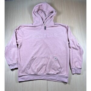 Rawgear Sherpa Fleece Hoodie Mens XL Pink Cozy Soft Plush Winter‎ Logo Outdoor